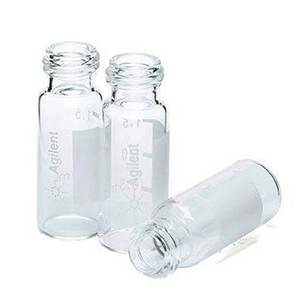 安捷伦 已认证的广口螺纹盖样品瓶，透明，2ml，带书写签，5182-0715 售卖规格：100个/包