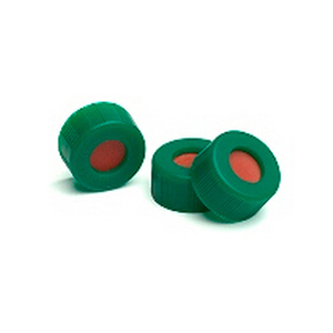 安捷伦 已认证的绿色螺口盖，含PTFE/红色硅橡胶隔垫，5182-0718 售卖规格：100个/包