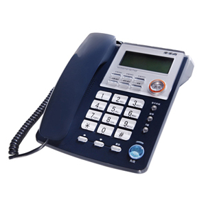 步步高 有绳电话机，HCD007(6156)TSD 电话机 蓝色 售卖规格：1台