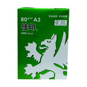 佳印  80g 复印纸（5包/箱） A3 白色