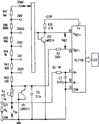 DT890A型数字万能表电路图