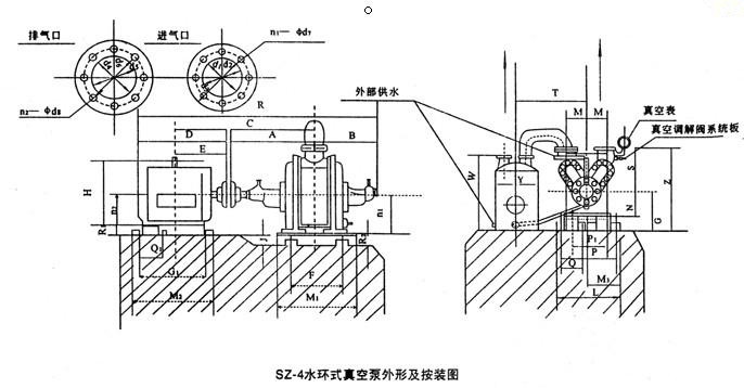 水环式真空泵工作原理及安装图片