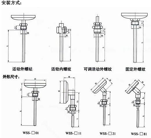 电接点双金属温度计的型号参数与工作原理