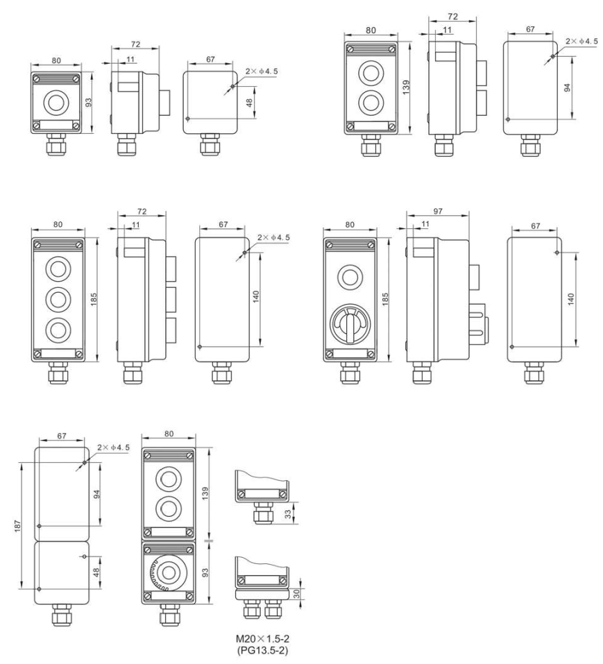 飞策防爆防腐插主令控制器 8050/11-k1 wf2