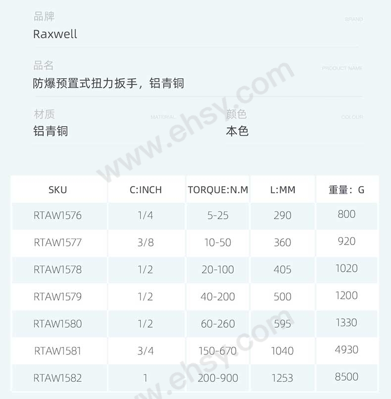 防爆预置式扭力扳手，铝青铜RTAW1576~RTAW1582_05.jpg