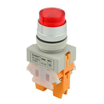 正泰/CHINT NP4系列按钮，NP4-11DZS 红 220V LED 售卖规格：1个