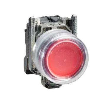 施耐德电气 金属按钮，XB4BP42 红色 带罩 1NC（ZB4BZ102+ZB4BP4） 售卖规格：1个