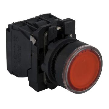 施耐德电气 红色平头带灯按钮，XB5-AW34B2C 1NC 24VAC/DC (ZB5AW343C+ZB5AW0B42C) 售卖规格：1个