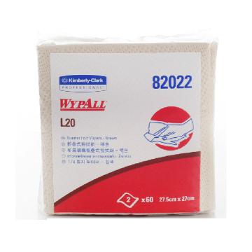 金佰利工業擦拭紙，WYPALL L20 折疊式82022，60張/包 24包/箱 單位：箱