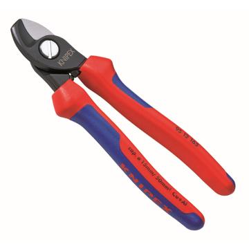 凯尼派克/KNIPEX 电工电缆剪，95 12 165 （磨光头，双色双重材料手柄） 售卖规格：1把