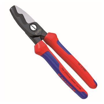 凯尼派克/KNIPEX 电工电缆剪，95 12 200 （磨光头，双色双重材料手柄） 售卖规格：1把