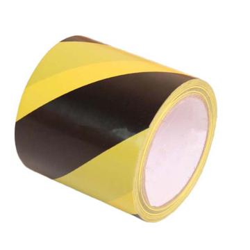 安赛瑞 地板划线胶带，高性能自粘性PVC材料，75mm×22m，黄/黑，14323 售卖规格：1卷