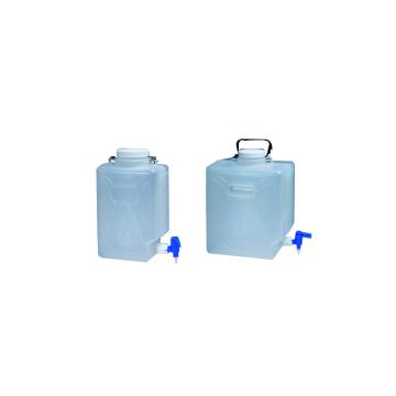 耐洁/NALGENE 可高温高压灭菌的矩形细口大瓶（带放水口），聚丙烯；聚丙烯放水口和螺旋盖，20L容量，2321-0050 售卖规格：4个/箱