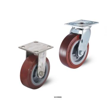 科顺 100尼龙底板型抗冲击固定脚轮，4-4408-824 轴承 特尔灵不锈钢轴套 售卖规格：1个