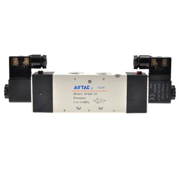 亚德客/AirTAC 双控5通电磁阀，4V420-15-A AC220V 售卖规格：1个