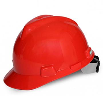 梅思安MSA V-Gard PE标准型安全帽，10172904，红 超爱戴帽衬 D型下颏带
