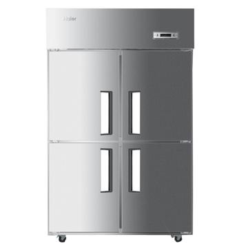 海尔 不锈钢立式四门单温全冷冻商用厨房大冰箱，SL-1050D4，1050L