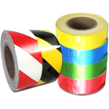 安赛瑞 反光划线胶带，高性能反光自粘性材料，50mm×22m，黄/黑，14207
