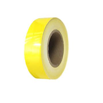 安赛瑞 反光划线胶带，高性能反光自粘性材料，75mm×22m，黄色，14208