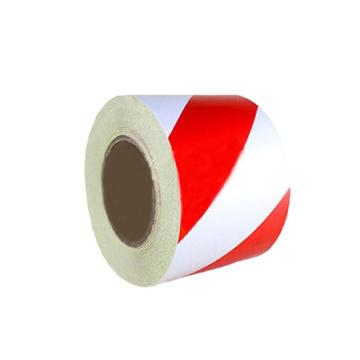 安赛瑞 反光划线胶带，高性能反光自粘性材料，100mm×22m，红/白，14347 售卖规格：1卷
