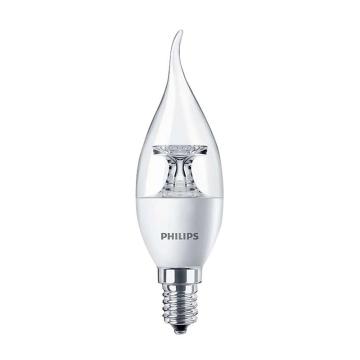 飛利浦 3.5W LED蠟燭泡，拉尾 2700K，E14，單位：個