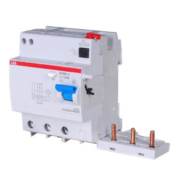 ABB 微型漏电保护附件，DDA203 AC-63/0.03 电磁式 AC型瞬动型，10113316 售卖规格：1个
