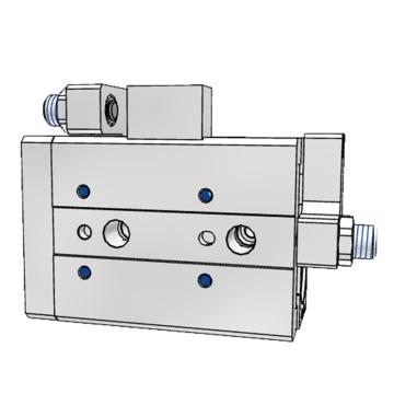 亚德客/AirTAC HLQ精密滑台气缸，HLQ20X125SA 双轴循环滚珠型 售卖规格：1个