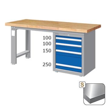 天钢 重量型工作桌，WAS-57042S 高宽深(mm):800×1500×750,不锈钢桌板,承重（kg):1000,不含安装 售卖规格：1台