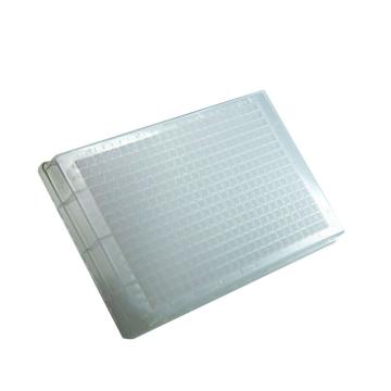 芯硅谷 384孔深孔板 方形孔 V型 低吸附 透明 120ul，D3815-03-10EA 售卖规格：10板/袋