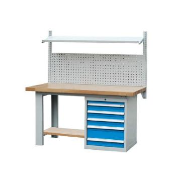 锐德 50mm榉木桌面工作台,1个5抽柜,1800W×750D×(800+800)H,载重:1000kg，RDF1805 不含安装费 售卖规格：1个