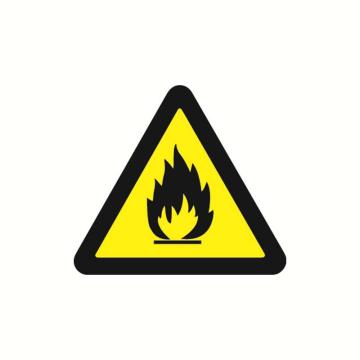 安赛瑞 警示标签-当心火灾，边长100mm，32823 售卖规格：10张/包