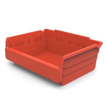 力王 货架物料盒，SF3415,红色 300×400×150mm,全新料,5个/箱,不含分隔片 售卖规格：1个