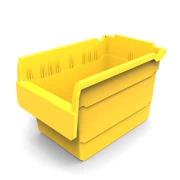 力王 货架物料盒，SF3220,黄色 300×200×200mm,全新料,10个/箱,不含分隔片 售卖规格：1个