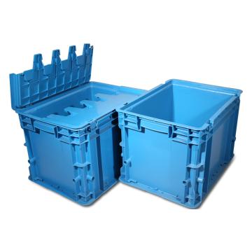 力王 C型第二代周转箱，PK-C2(无盖) 外尺寸:400×300×280mm,蓝色 售卖规格：1个