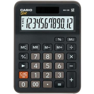 卡西欧/CASIO 常规计算器，MX-12B黑色 售卖规格：1台