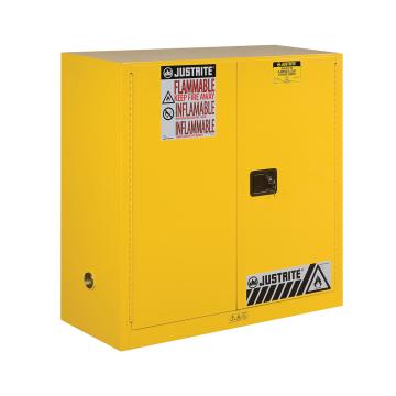 杰斯瑞特JUSTRITE 黄色易燃液体存储柜，FM认证，30加仑/114升，双门/手动，8930001