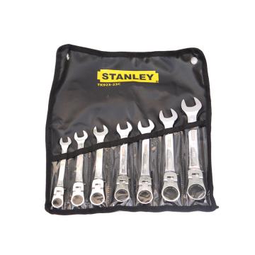 史丹利/STANLEY 7件公制活头棘开两用快扳套装，TK923-23C 售卖规格：1套