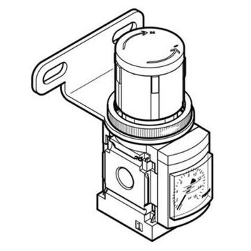 费斯托/FESTO 减压阀，MS4-LR-1/8-D6-WR，543520 G1/8" 售卖规格：1个