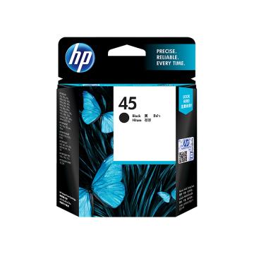 惠普/HP 墨盒，51645AA 黑色 45号（适用Deskjet710c830c850c870cxi、930页） 售卖规格：1个