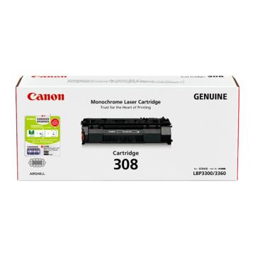 佳能/Canon 硒鼓，CRG308 黑色 适用LBP-3300/3360 约2500页 售卖规格：1个