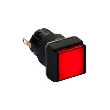 施耐德电气 自锁定带灯按钮，XB6ECF4B2F 方形 红色 24V 2NO/NC 售卖规格：1个