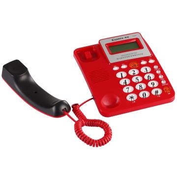 齐心 T100 电话机 多功能超值 红