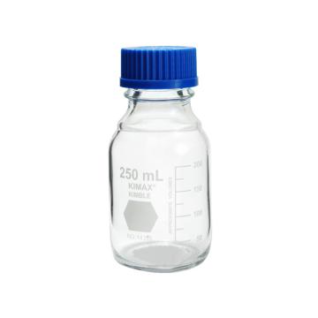 Kimble 蓝盖试剂瓶，250ml GL45盖，AK14395-00250 售卖规格：1个