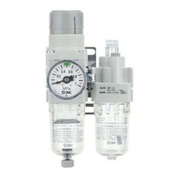 SMC 二联件，AC30A-03-A 接管Rc3/8",手动排水,无压力表 售卖规格：1个
