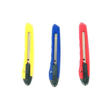 晨光 M&G 推锁美工刀，ASS91323 小号 刀片宽度：9mm （红、黄、蓝，颜色随机） 单把