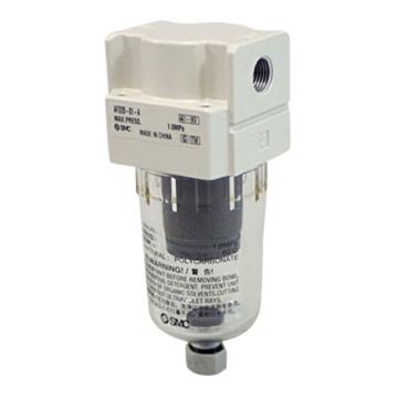 SMC 微雾分离器，AFD30-02B-A 最大流量240l/min,0.01μm,手动排水,有托架 售卖规格：1个