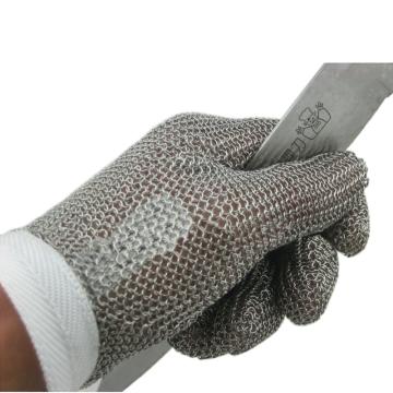 富力 钢丝手套，袖口可调节金属扣，C504W，钢丝防切割手套 24cm