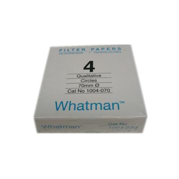 沃特曼/Whatman 定性滤纸，标准级，GR，4，7CM，1004-070 售卖规格：100片/盒