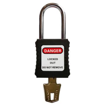 都克 不锈钢锁梁安全挂锁，P94-黑 通开二级管理型 售卖规格：1把