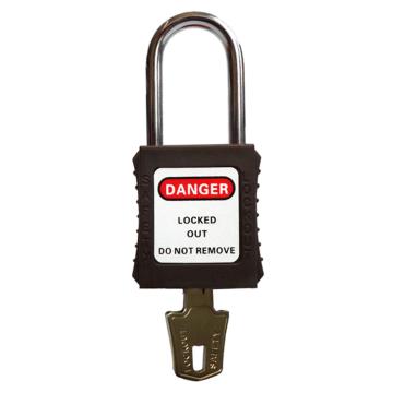 都克 不锈钢锁梁安全挂锁，P93-褐 不通开二级管理型 售卖规格：1把